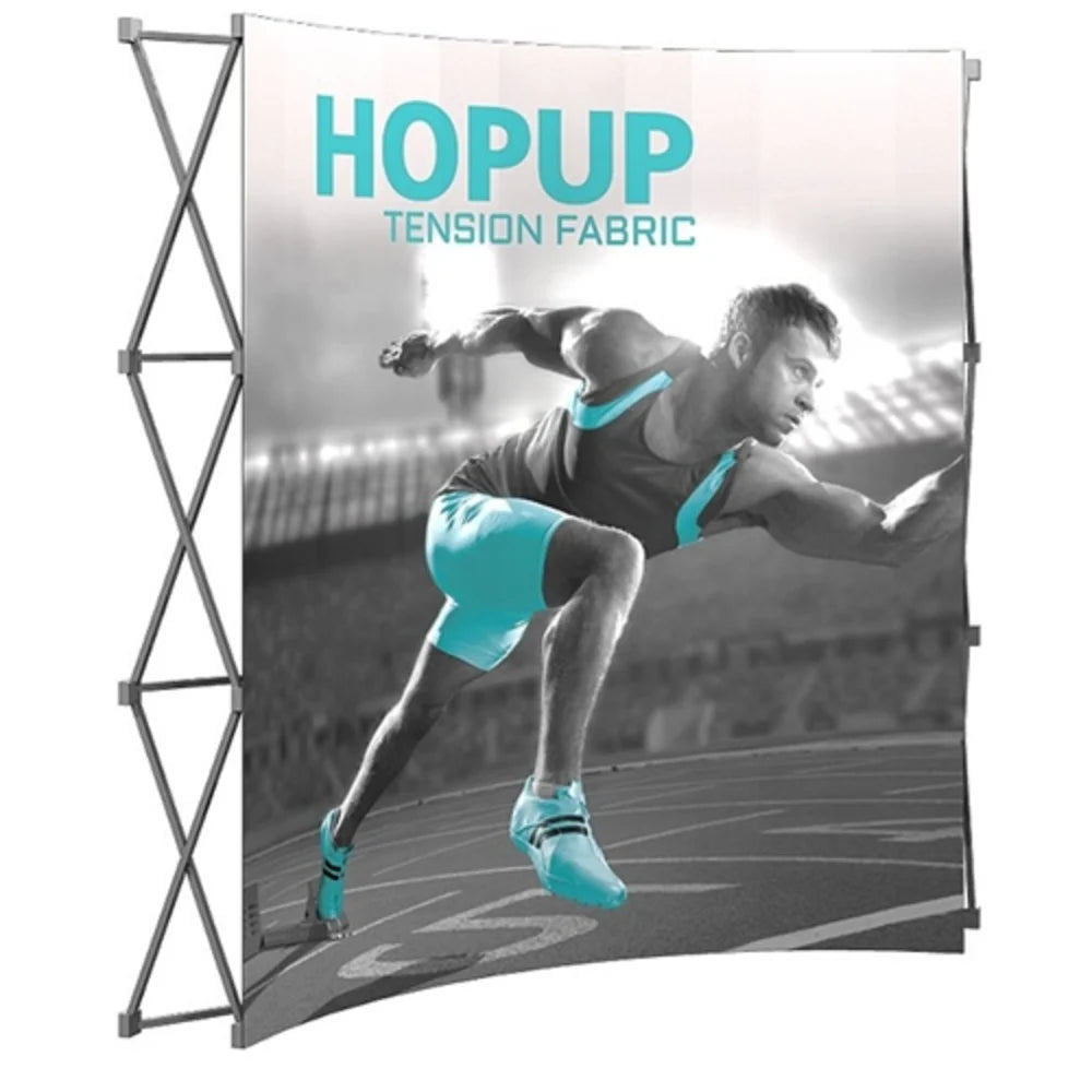 Hopup Tension Fabric Display 3x3 - CURVED