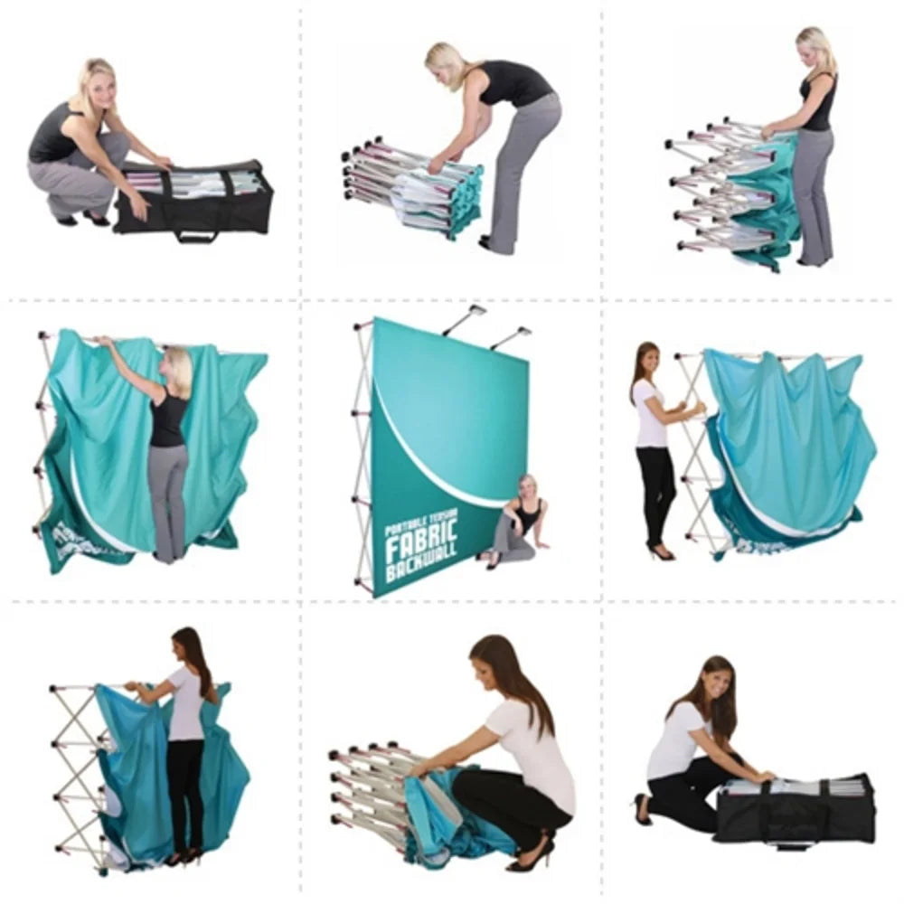 Hopup Tension Fabric Display 3x3 - CURVED