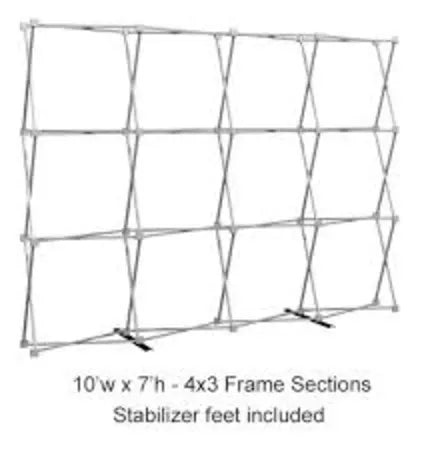 Hopup Tension Fabric Display 4x3 - STRAIGHT