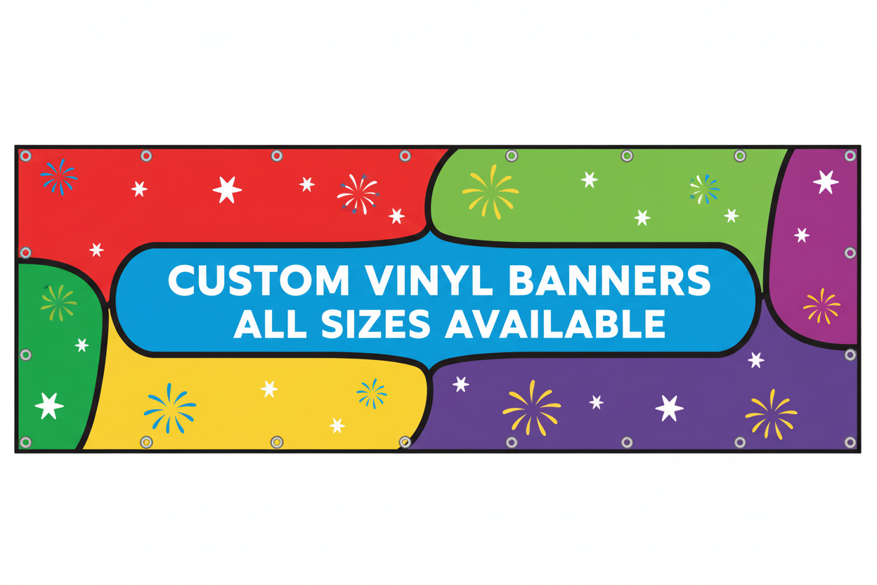 Sign Art Etc vinyl banner — generic design available in all sizes, variant 9 — signartetc.com