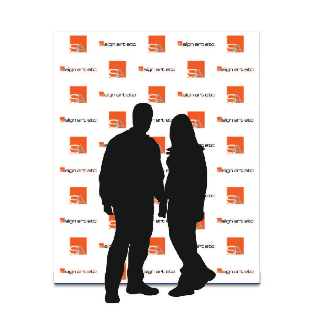 Custom Vinyl Step and Repeat Backdrop 8x8 8x10