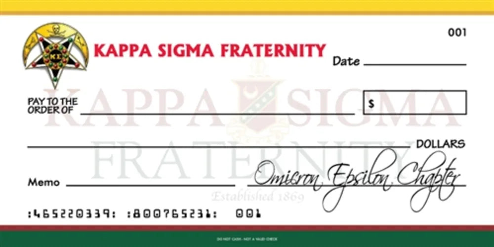 Big Checks for Presentations