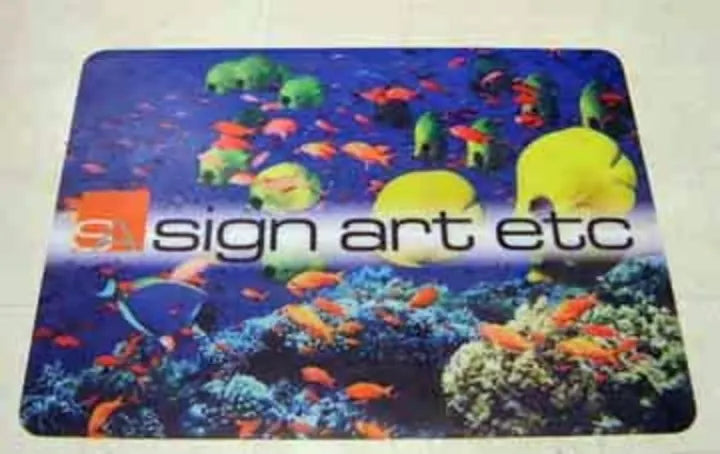 48x36 rectangular custom printed chair mat for hard floors