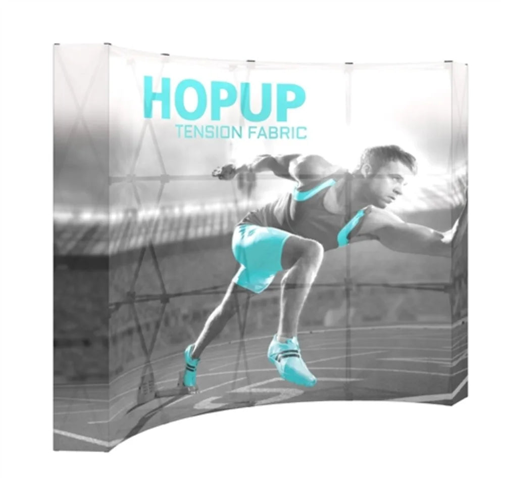 Hopup Tension Fabric Display 3x3 - CURVED