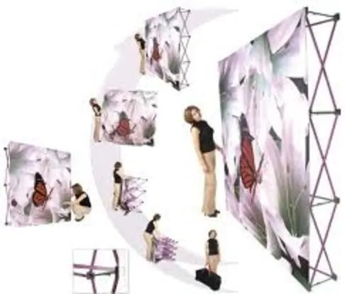 Hopup Tension Fabric Display 3x3 - CURVED