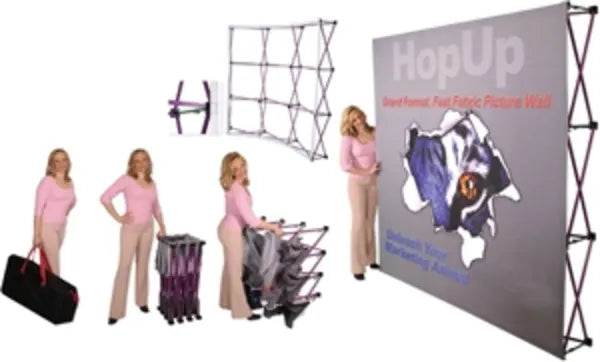 Hopup Tension Fabric Display 3x3 - STRAIGHT