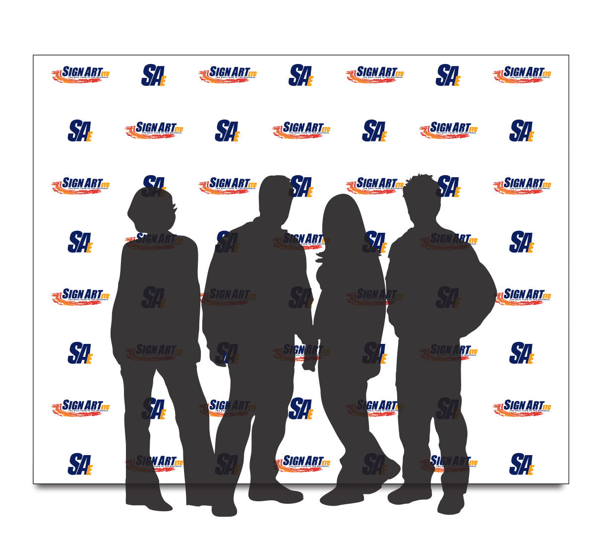 Blank 8x10 vinyl step and repeat banner template