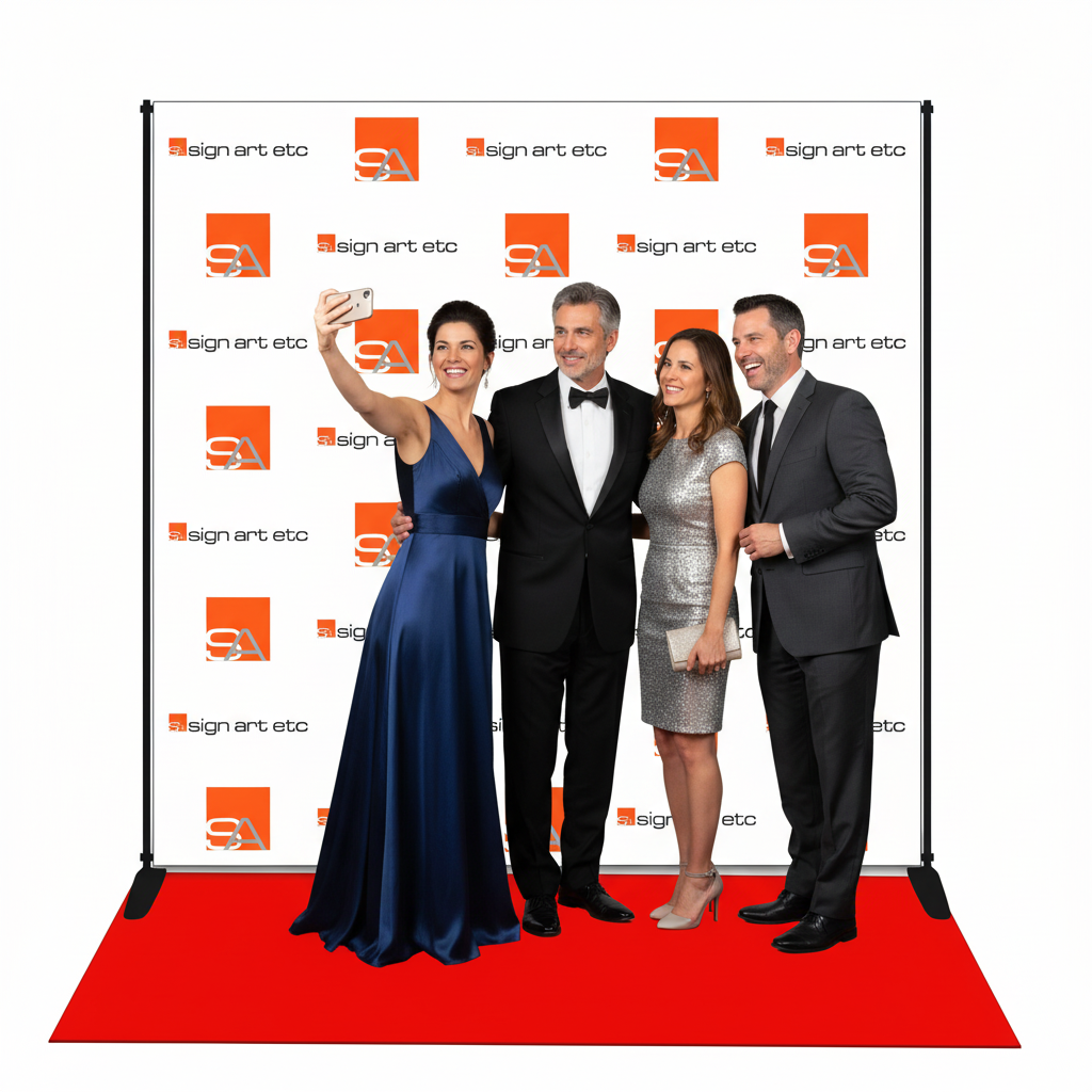 Charity with stand and carpet