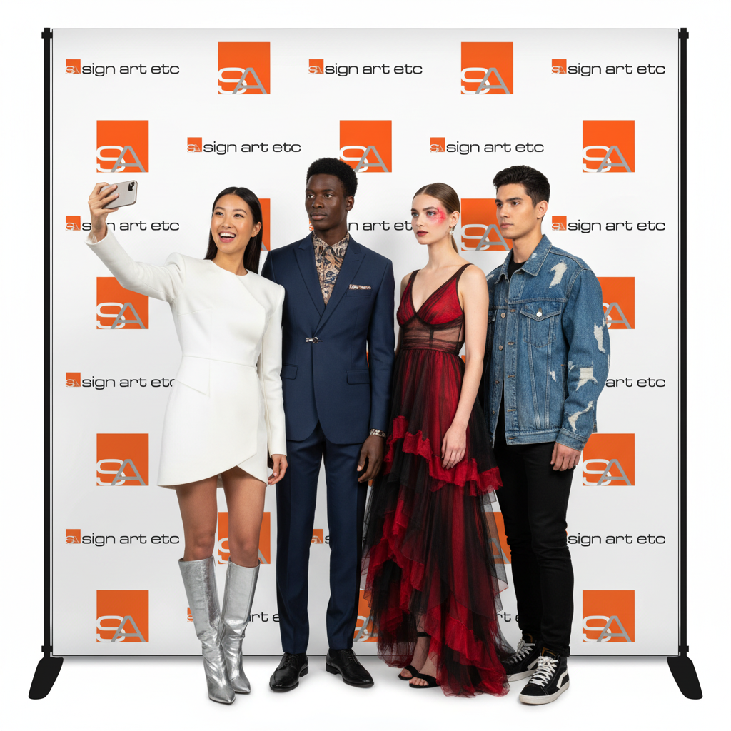 Fashion show with stand