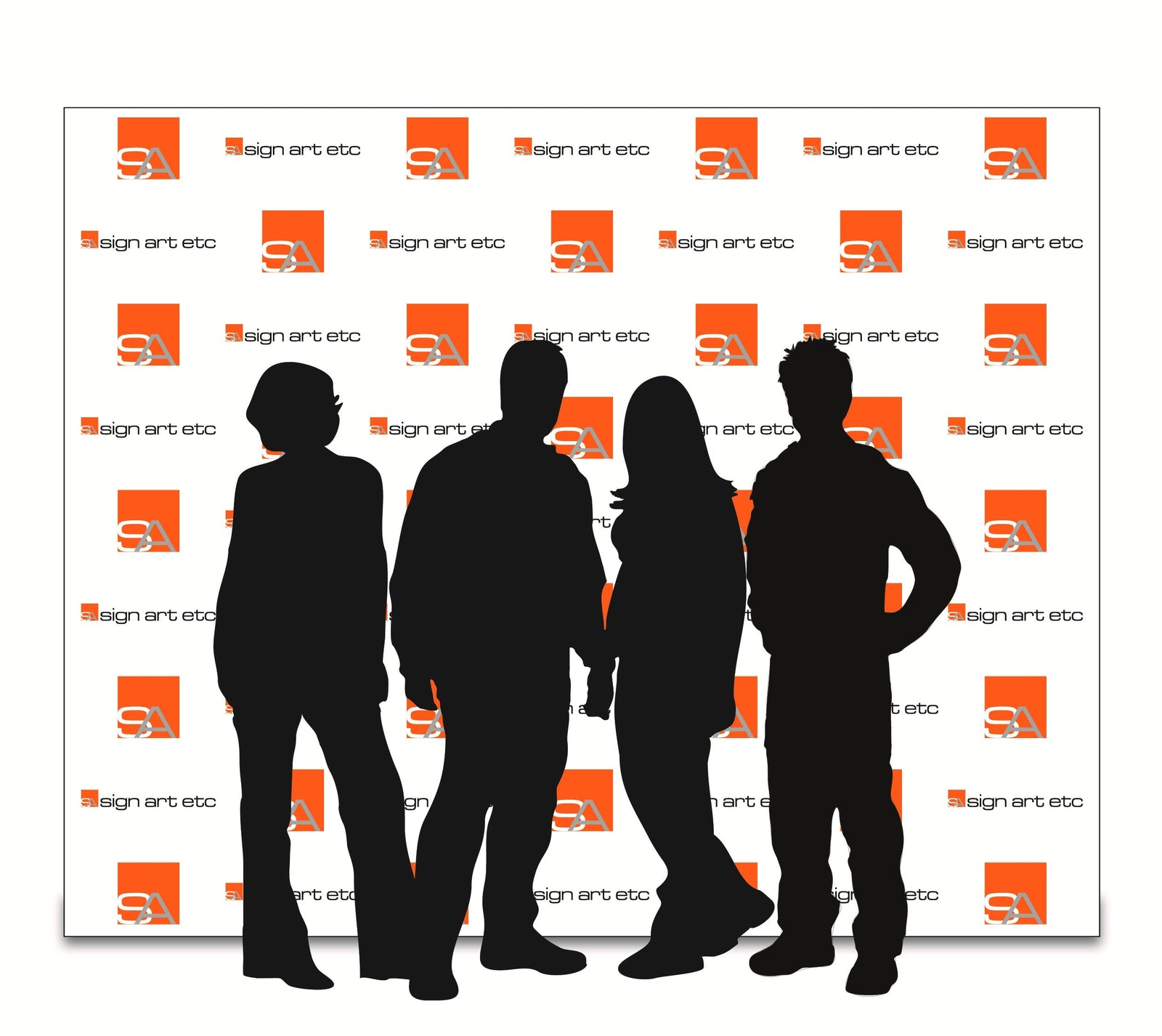 Sign Art Etc 8x10 fabric step and repeat backdrop — backdrop only — signartetc.com